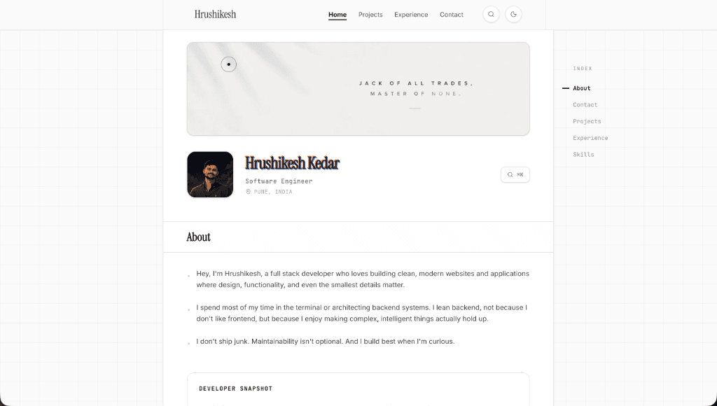 Developer Portfolio